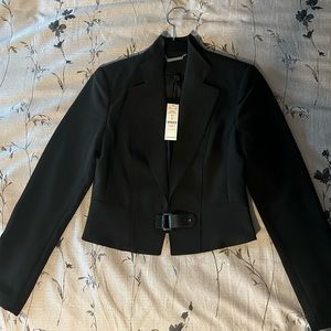 Cropped suit jacket